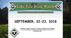 Desktop Screenshot of lakeeriewingwatch.com