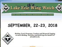 Tablet Screenshot of lakeeriewingwatch.com